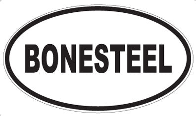 BONESTEEL - Oval Sticker