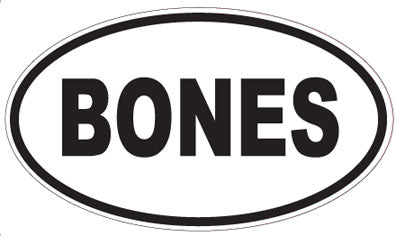 BONES - Oval Magnet