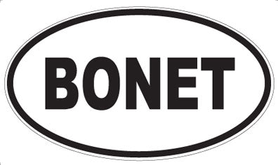 BONET - Oval Sticker