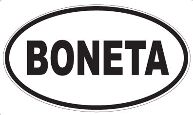 BONETA - Oval Sticker