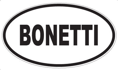 BONETTI - Oval Sticker