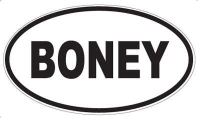 BONEY - Oval Sticker