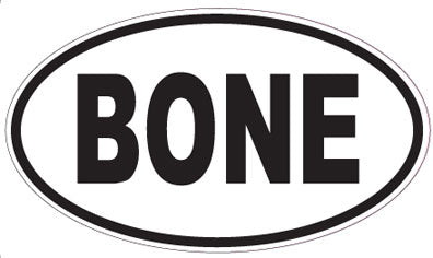 BONE - Oval Sticker