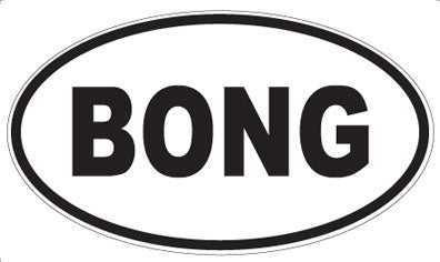 BONG - Oval Sticker