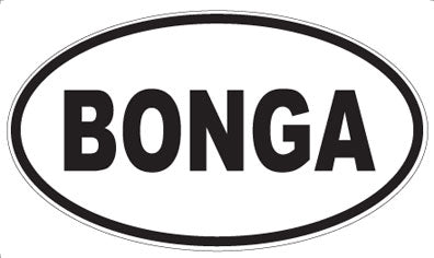 BONGA - Oval Sticker