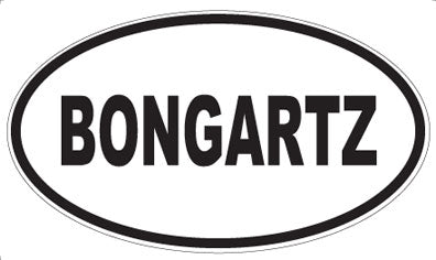 BONGARTZ - Oval Sticker