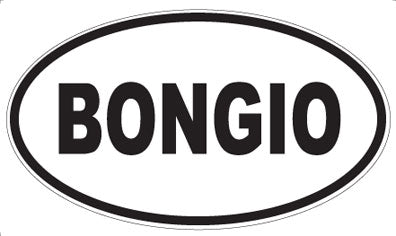 BONGIO - Oval Sticker