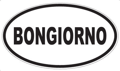 BONGIORNO - Oval Magnet