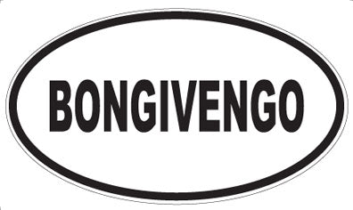 BONGIVENGO - Oval Sticker