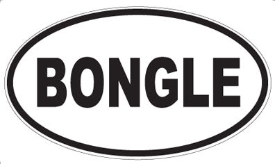BONGLE - Oval Sticker