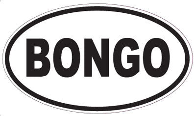 BONGO - Oval Magnet