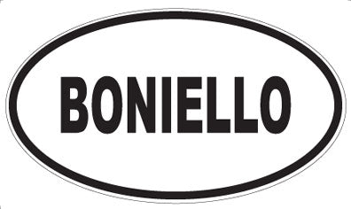 BONIELLO - Oval Sticker