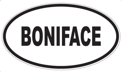 BONIFACE - Oval Magnet