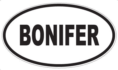 BONIFER - Oval Magnet