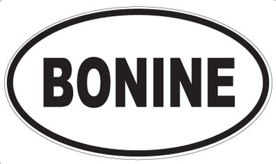 BONINE - Oval Sticker