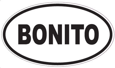 BONITO - Oval Sticker