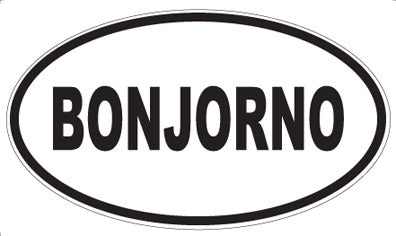 BONJORNO - Oval Sticker