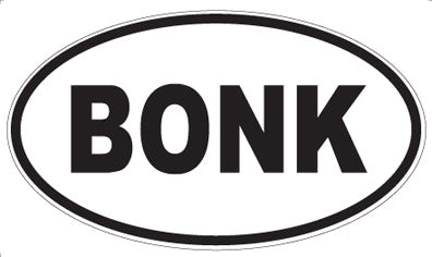 BONK - Oval Sticker