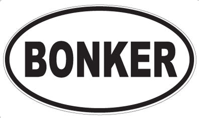 BONKER - Oval Sticker