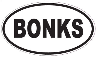 BONKS - Oval Magnet