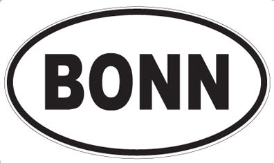 BONN - Oval Sticker