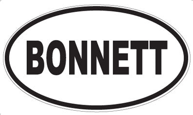 BONNETT - Oval Magnet