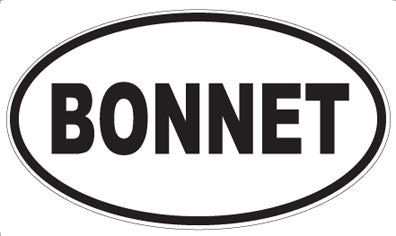 BONNET - Oval Magnet