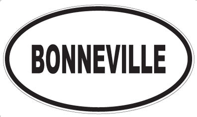 BONNEVILLE - Oval Sticker