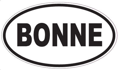 BONNE - Oval Magnet