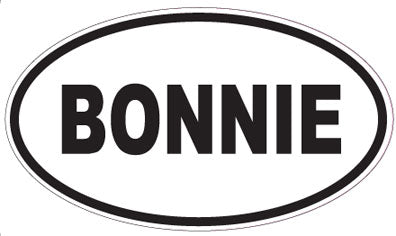 BONNIE - Oval Sticker