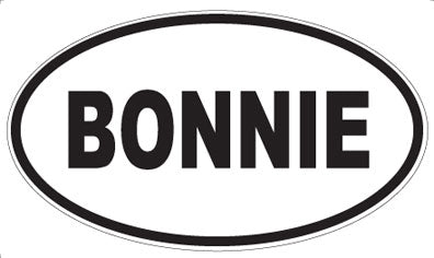 BONNIE - Oval Magnet