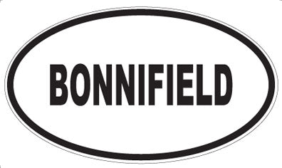 BONNIFIELD - Oval Sticker
