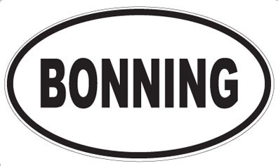 BONNING - Oval Magnet