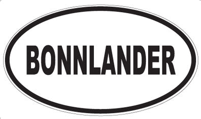 BONNLANDER - Oval Sticker