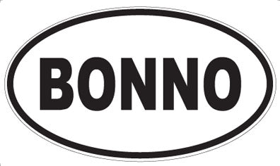 BONNO - Oval Sticker