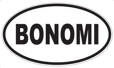 BONOMI - Oval Sticker