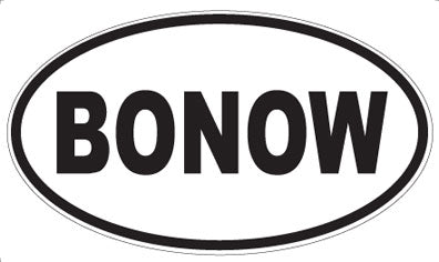 BONOW - Oval Magnet