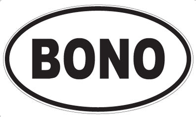 BONO - Oval Magnet