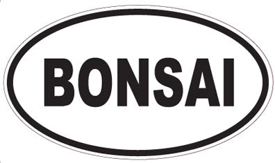 BONSAI - Oval Sticker