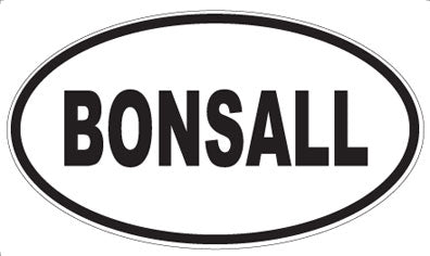 BONSALL - Oval Sticker