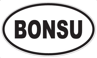 BONSU - Oval Sticker