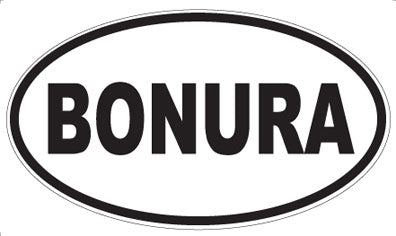 BONURA - Oval Sticker