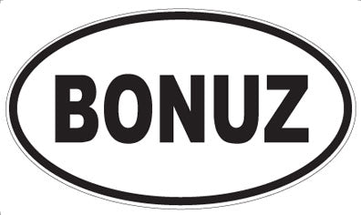 BONUZ - Oval Sticker