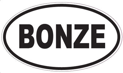 BONZE - Oval Sticker