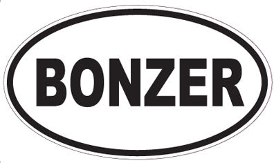 BONZER - Oval Sticker