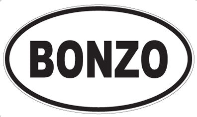 BONZO - Oval Sticker