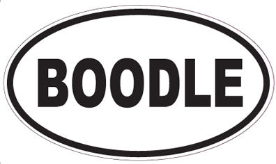 BOODLE - Oval Sticker