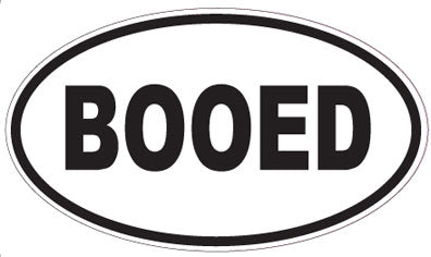 BOOED - Oval Magnet