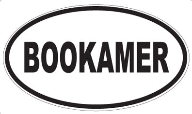 BOOKAMER - Oval Sticker