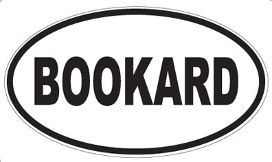 BOOKARD - Oval Sticker
